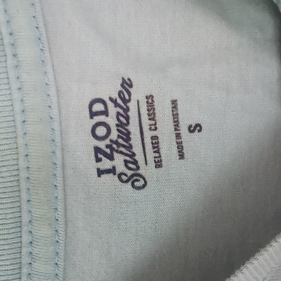 Izod Saltwater Teal The Stoney Crab Tee Size Small - Picture 2 of 5